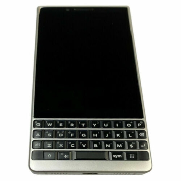 BlackBerry KEY 2 Single 128GB 12MP Unlocked Smartphone – Silver Edition BBF100-1
