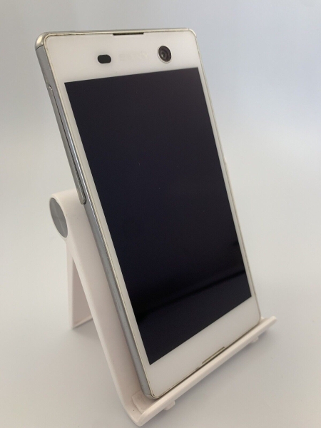 Sony XPERIA M5 weiß entsperrt 16GB 3GB 5″ Android Smartphone *rissig*