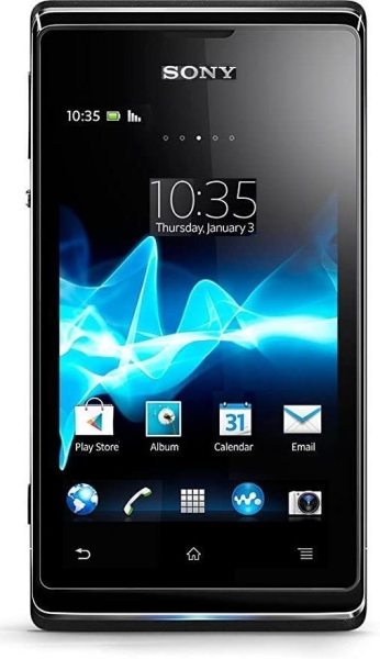 Sony Xperia E 4GB Smartphone, Simo, Micro-USB A, schwarz, GEBRAUCHT / BESCHÄDIGT