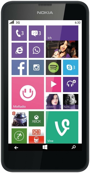 Nokia Lumia 630 Single-SIM Smartphone schwarz „akzeptabel“