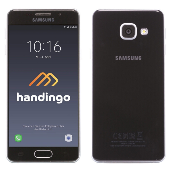 Samsung Galaxy A3 (2016) SM-A310F 16GB Smartphone Schwarz ! Sehr Gut ! WOW