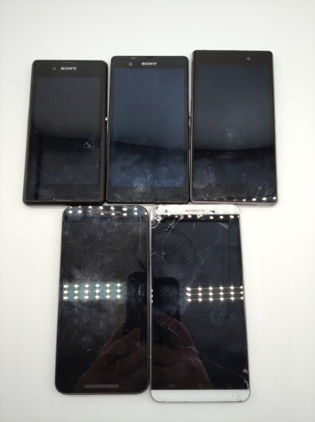 #SE1756# verschiedene Handys Smartphone Sony, LG, CuBot Konvolut (5 Stück)
