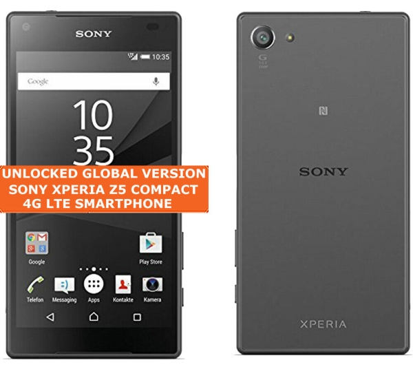 Sony XPERIA Z5 COMPACT E5823 2gb 32gb Quad Core 4.6 “ Display Android Smartphone