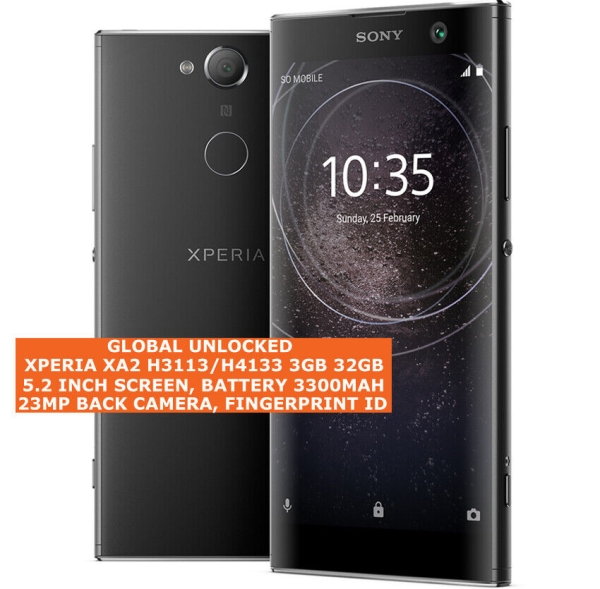 Sony Xperia Xa2 H3113/H4133 3gb 32gb 23mp Fingerprint 5.2 “ Android Smartphone