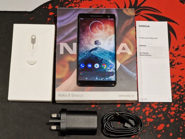 Nokia 8 Sirocco – 128GB – Schwarz (Werkseitig entsperrt) Smartphone – Android 10 ONE!