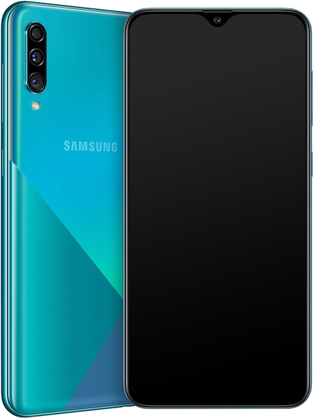 Samsung Galaxy A30s Dual-SIM 64 GB grün Smartphone Hervorragend refurbished