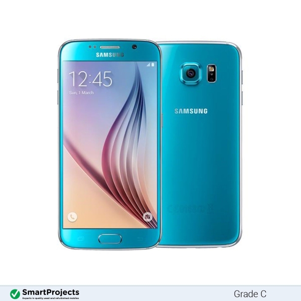 Samsung Galaxy S6 Blue Topaz 32 GB Klasse C – entsperrtes Smartphone
