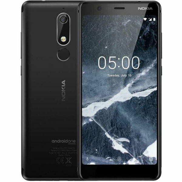 Nokia 5.1 schwarz 16GB/2GB 16MP/8MP 4G LTE NFC Android Smartphone entsperrt.