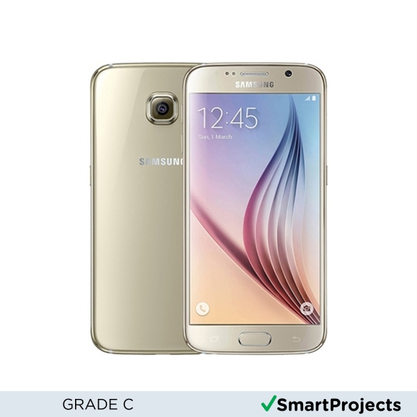 Samsung Galaxy S6 Gold 32GB Unlocked SM-G920F Smartphone in gutem Zustand
