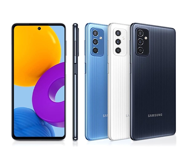 Samsung Galaxy M52 5G schwarz blau Dual Sim 128GB/8GB entsperrt Android Smartphone