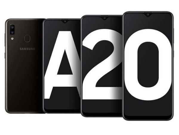 Samsung Galaxy A20 32GB 4G LTE Unberührtes Android Smartphone entsperrt Schwarz GradeA