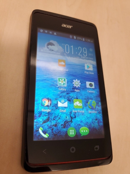 Acer Liquid Z200 – 4 GB – Smartphone schwarz (entsperrt)