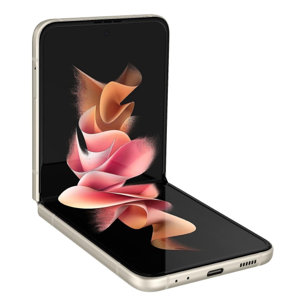 Samsung Galaxy Z Flip3 5G 128GB (Dual-Sim) creme Premium Smartphone Handy