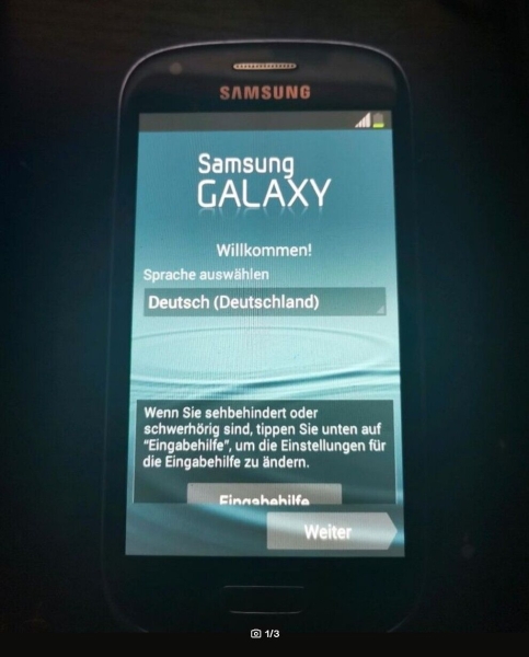 Samsung Galaxy S III mini GT-I8200N –  Blau (Ohne Simlock) Smartphone