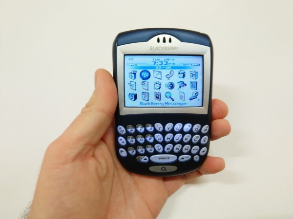 SELTEN BlackBerry 7290 stahlblau entsperrt Smartphone Sammler Artikel QWERTY Handy
