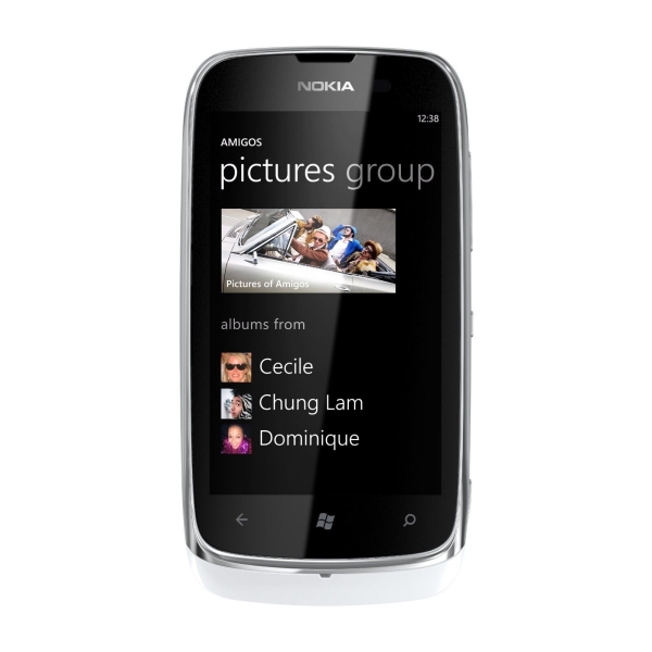 Sehr guter Zustand ENTSPERRT Nokia Lumia 610 8GB weiß Smartphone 3POST