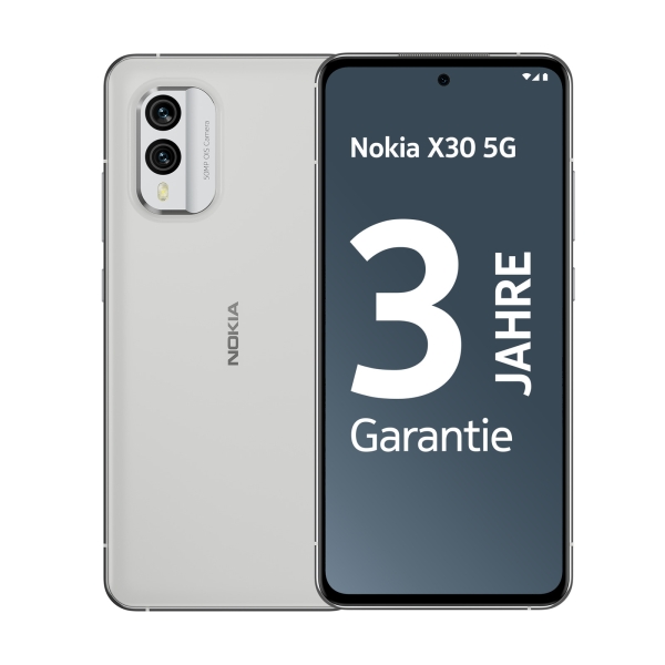 Nokia X30 5G Dual-Sim 6/128 GB Ice White Android 12.0 Smartphone