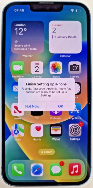 (NE6) Apple iPhone 13 (A2633) – 128GB – entsperrt – Handy Smartphone, blau