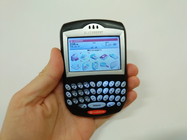 SELTEN BlackBerry 7290 – schwarz (entsperrt) Smartphone Sammler Artikel QWERTY Handy