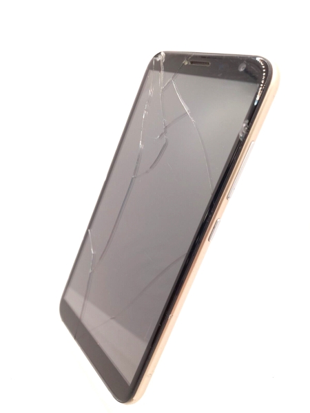 Rissbildschirm Oukitel C8 entsperrt Gold Android Smartphone funktioniert günstig Ersatzteile