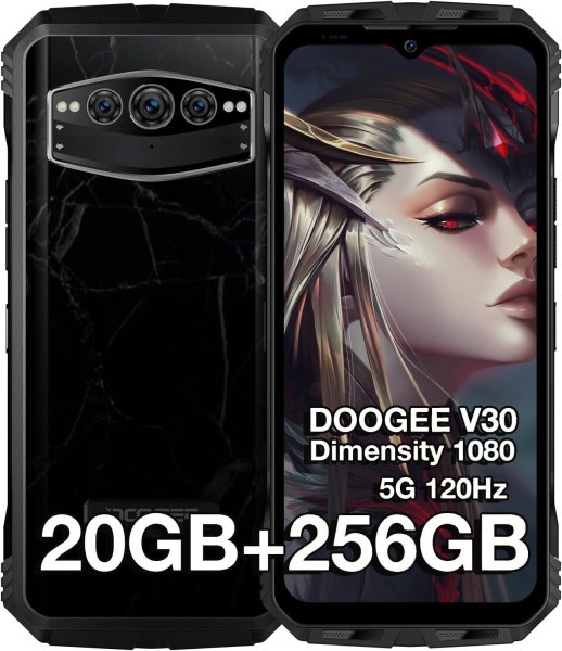 DOOGEE V30T Dimensity 1080 Outdoor Handys Ohne Vertrag 5G 20+256GB/2TB 10800mAh