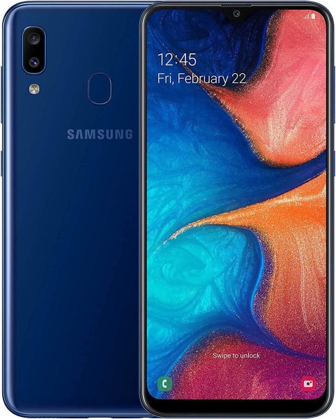 Samsung Galaxy A20s Smartphone 4G LTE entsperrt Android blau Klasse A