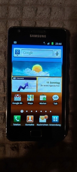Samsung Galaxy S II GT-I9100G – 16GB – Noble Black (Ohne Simlock) Smartphone…