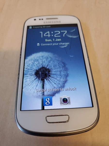Samsung Galaxy SIII Mini GT-I8190N 8GB weiß (Tesco/02) Smartphone