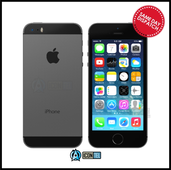Apple iPhone 5S 16GB GRAU entsperrt Simfrei 4G LTE Smartphone Klasse B gut AVERG