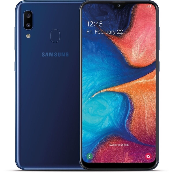 Samsung Galaxy A20 SM-205G 32GB/3GB 4G LTE DUAL SIM Smartphone entsperrt – blau
