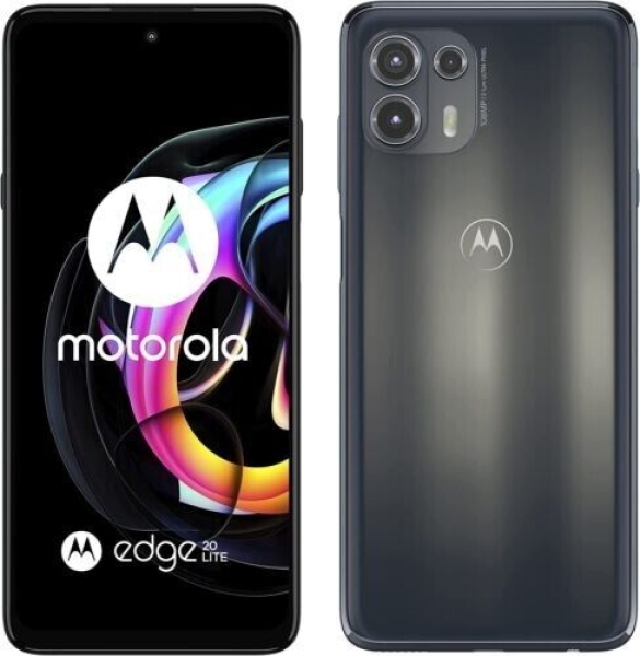 Motorola Moto Edge 20 Lite 128GB entsperrt Dual SIM Smartphone Elektro Graphit