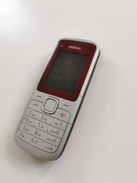 Nokia C1-01 – Warmgrau Rot (Vodafone) Smartphone
