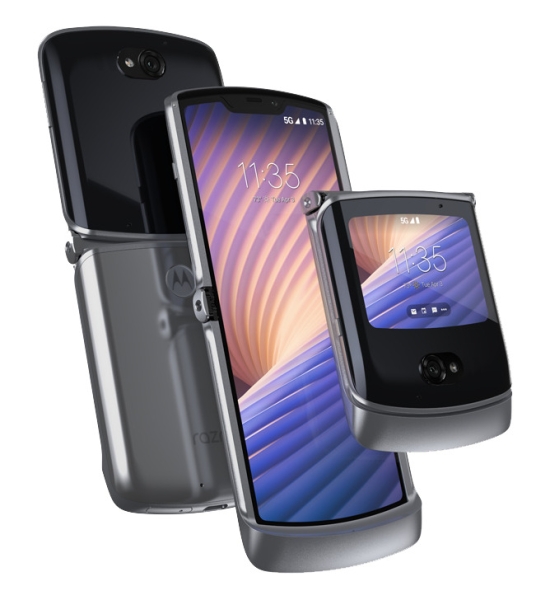 Motorola Razr 5G 256 GB silber Smartphone Handy Akzeptabel
