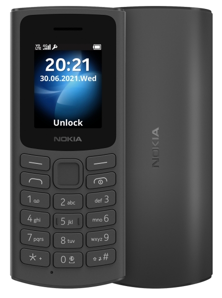 Nokia 105 4G Dual-SIM schwarz Smartphone Handy Sehr Gut refurbished