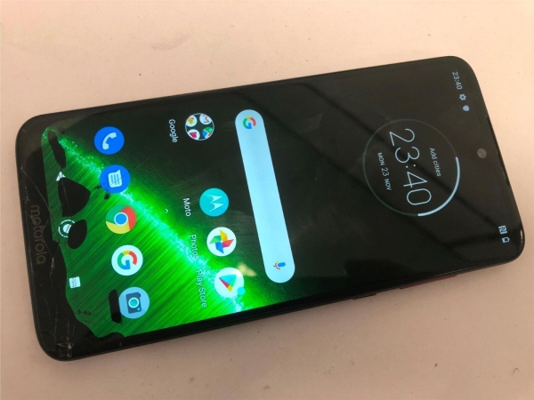 Motorola Moto G7 Plus – rot (entsperrt) Android 9.0 Smartphone BESCHÄDIGUNGEN