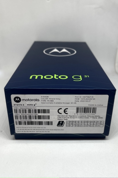 Motorola Moto G31 Android Smartphone in Mineral Grey (Neu & versiegelt mit 64GB)