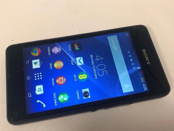 Sony Xperia E1 D2005 – 16 GB – Schwarz (entsperrt) Android 4 Smartphone
