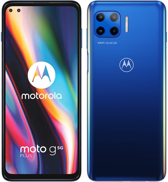 Motorola Moto G 5G Plus Android Smartphone 64GB 4GB DualSIM XT2075 Surfing Blue