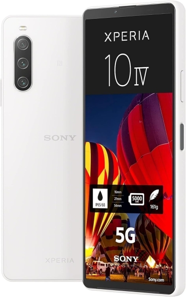 Sony Xperia 10 IV, 5G Smartphone, 128GB, 6 Zoll, OLED-Display, 5.000mAh, Weiß