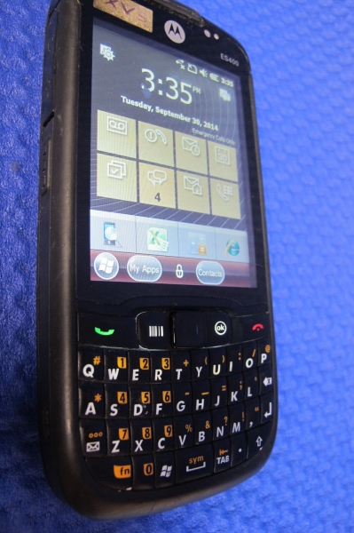 Motorola ES400 entsperrt schwarz QWERTY PDA Barcode Scanner – FÜR TEILE