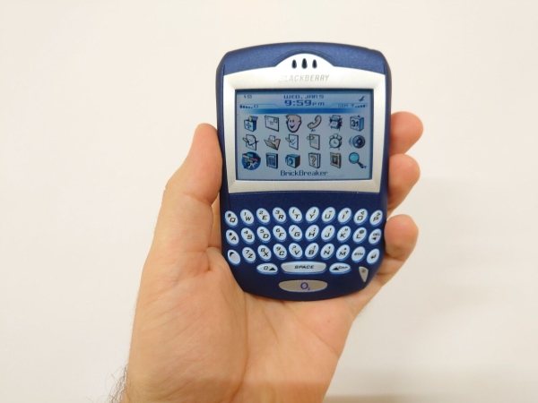 SELTENER BlackBerry 7230 blau entsperrt Sammlerartikel QWERTY Handy FELGE