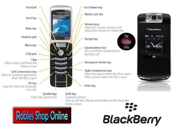BlackBerry Pearl 8220 Flip Black (Ohne Simlock) Smartphone WLAN 3G MP3 GUT