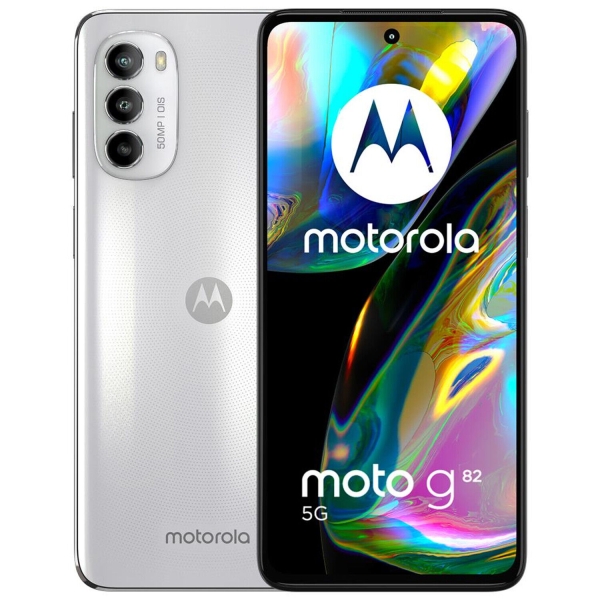 MOTOROLA Moto G82 5G 6GB 128GB 6,5″ White Lily Smartphone Handy Dual SIM Weiß