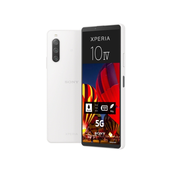 Sony Xperia 10 IV 128GB Weiß 5G Android Smartphone 6″ OLED 12MP 6GB RAM eSIM AUX