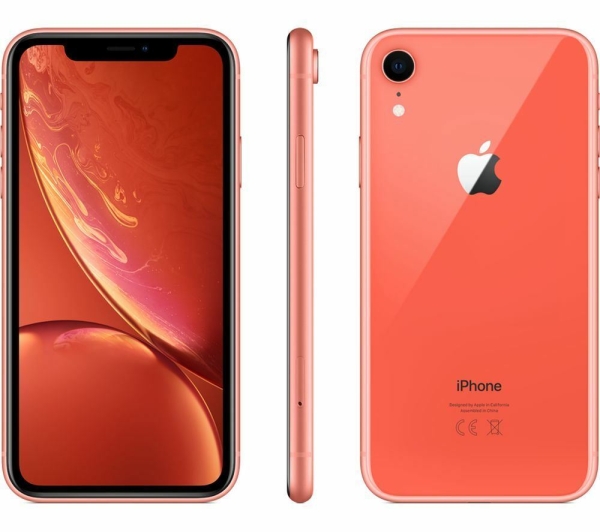 Apple iPhone XR 64GB SIM KOSTENLOS entsperrt Koralle – MAKELLOS A+ – 12M UK GARANTIE