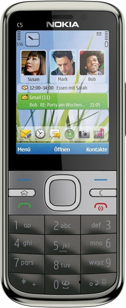 Nokia C5 Smartphone 2,2 Zoll Display Bluetooth Warm Grey „gut“