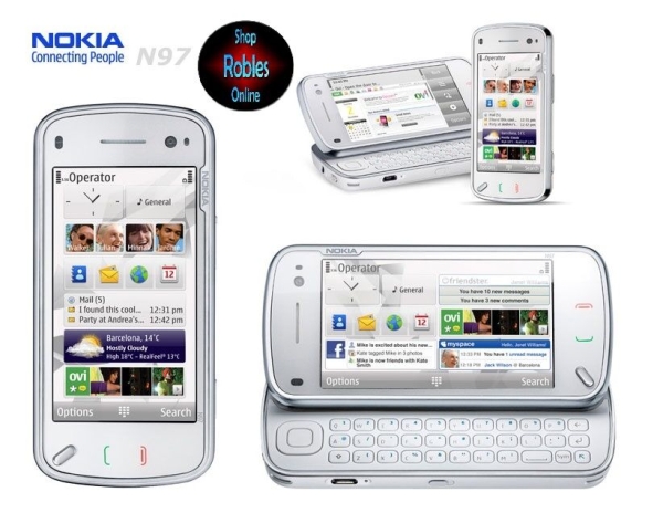 Nokia N97 Mini 8GB White (Ohne Simlock)Smartphone 5MP WLAN 3G GPS UKW Qwartz NEU