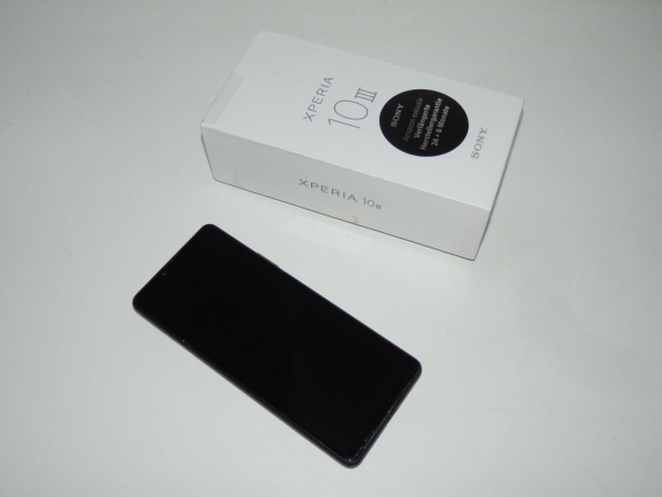 Sony Xperia 10 III Dual-SIM schwarz 6GB – 128GB Smartphone mit OVP, Als Defekt