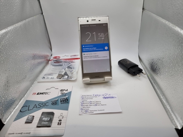 Sony Xperia XZ1 – 64+64GB – Silver (Ohne Simlock) Smartphone