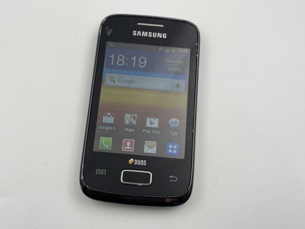 Samsung  Galaxy Y Duos GT-S6102 – Strong Black Schwarz Smartphone Dual SIM